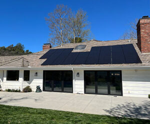Residential solar install on a home.