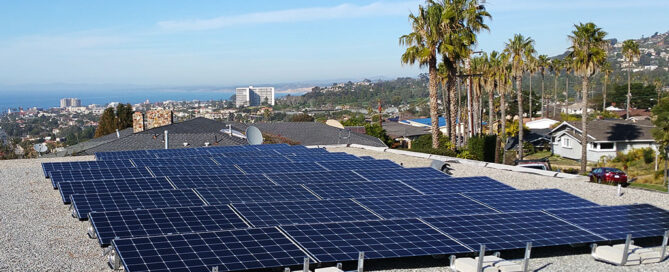 RC Solar array on a rooftop.