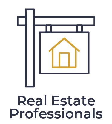Real estate professionals icon representing partnership opportunities for residential solar solutions.