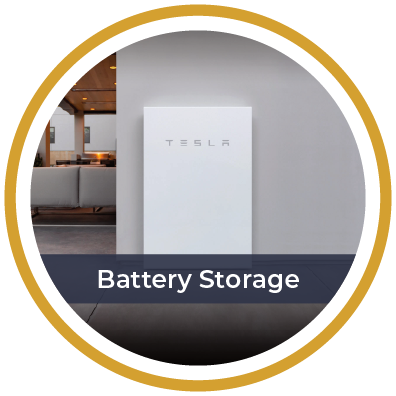 Battery storage icon showing a My RC Home home battery energy storage system.